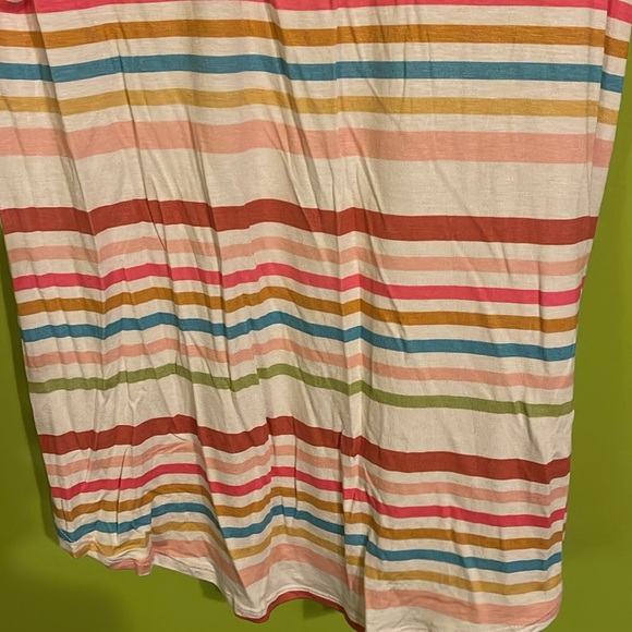 NWT E. Luna Multicolor Stripe Stretch Tee Shirt Size S - Picture 3 of 6